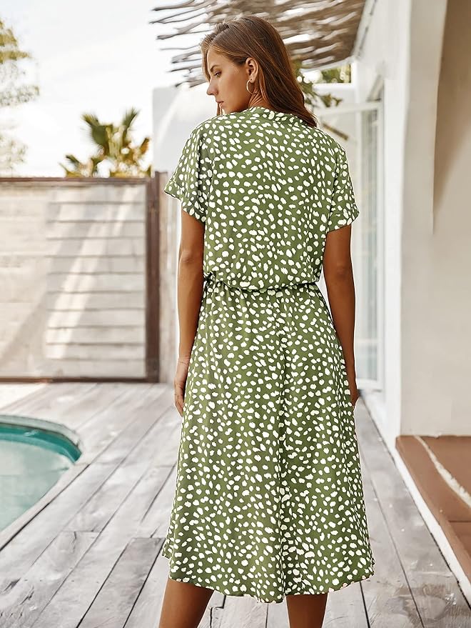 Sterre - Robe midi fluide et élégante