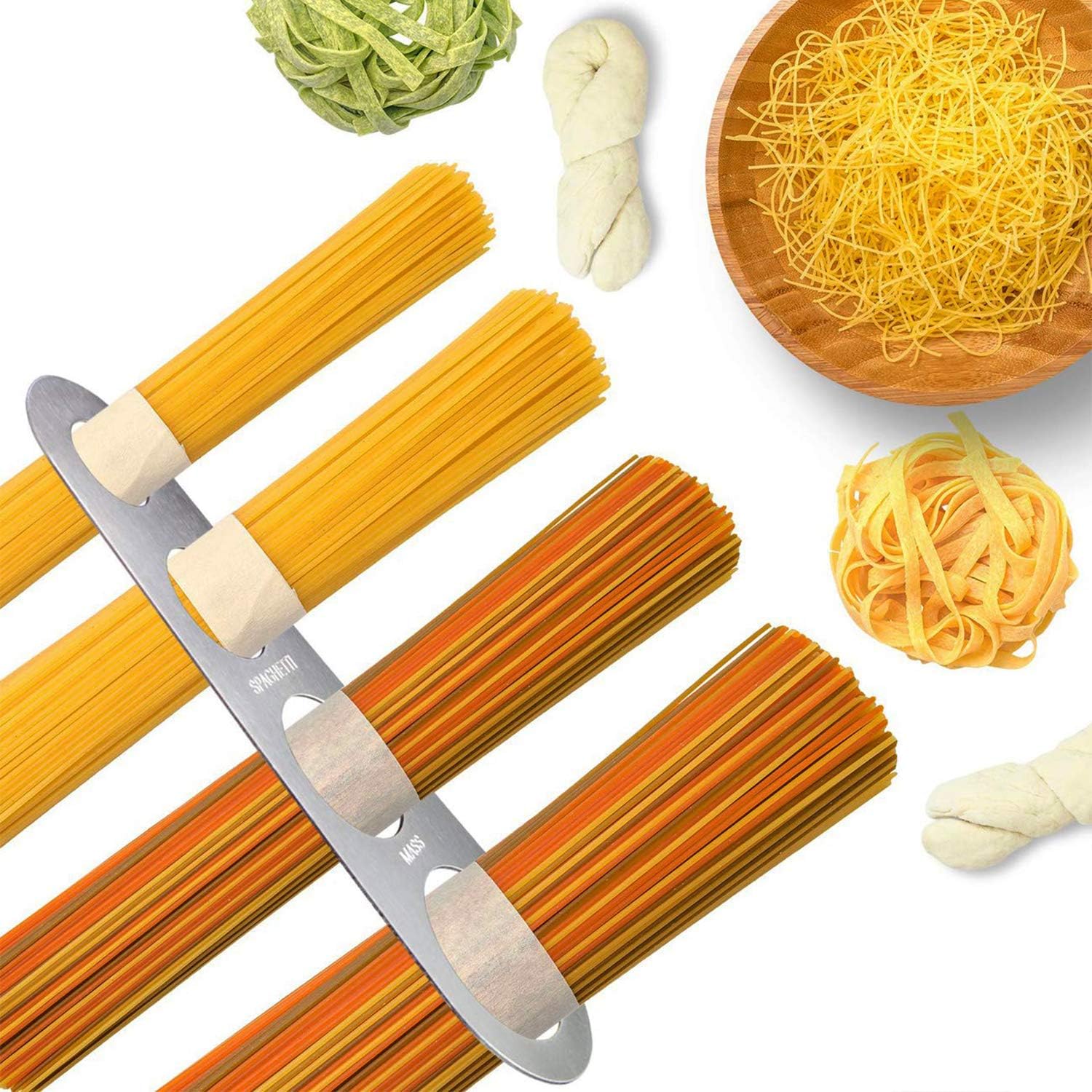 Cuillère Doseuse Spaghetti en Acier Inoxydable – Outil de Portion de Pâtes Rapide