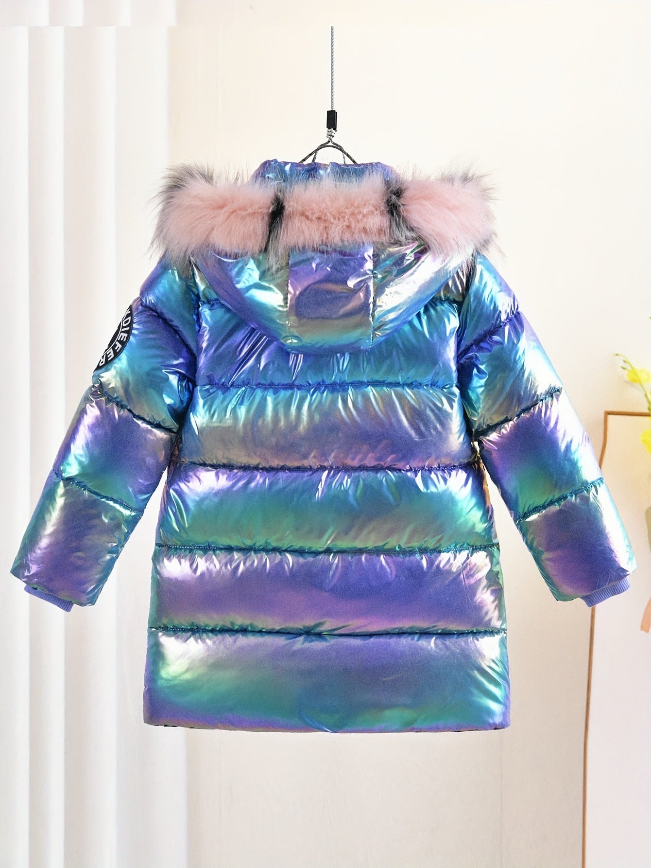 Tessa - Manteau d'hiver avec col en fausse fourrure pour filles
