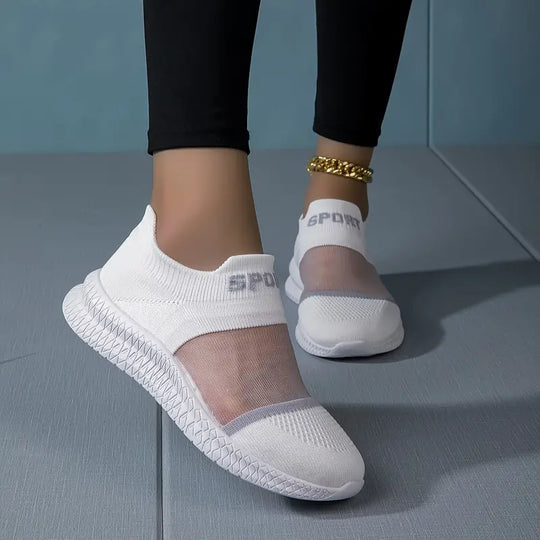 MonLu - Chaussures respirantes avec chaussettes en maille