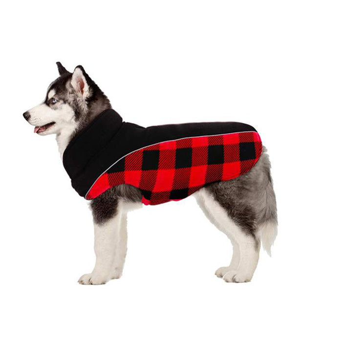 PawComfort - Manteau d'hiver réversible en tartan pour chiens | Classique et chaleureux