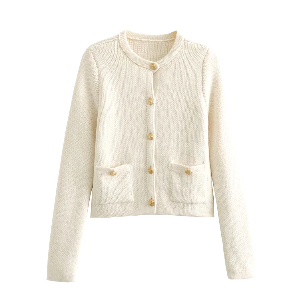 Gilet blanc chic avec boutons pour femmes