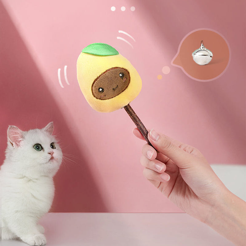 Ensemble de jouets pour chats en forme de fruits - Amusants et ludiques