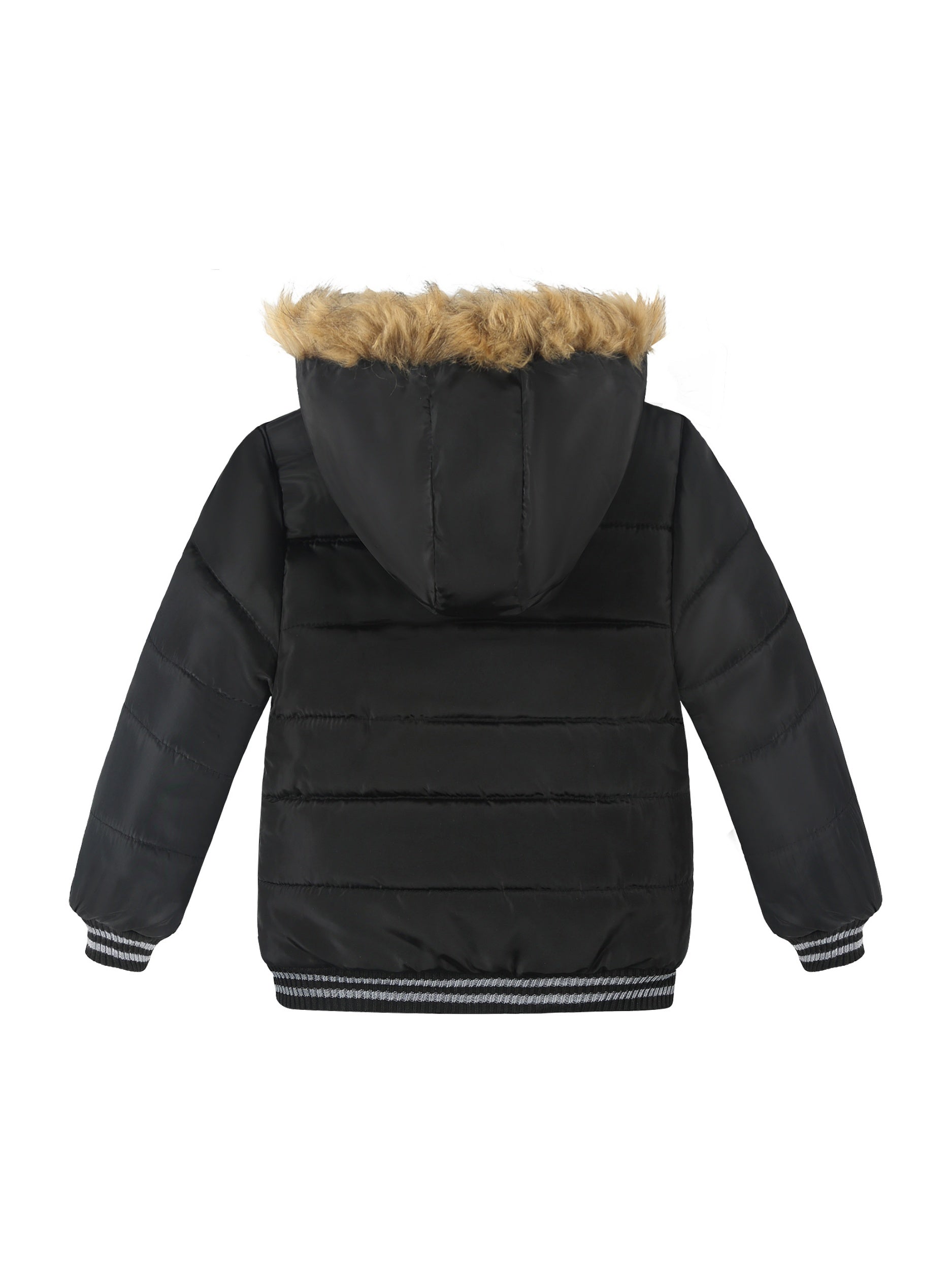 Veste d'hiver matelassée pour garçons avec capuche