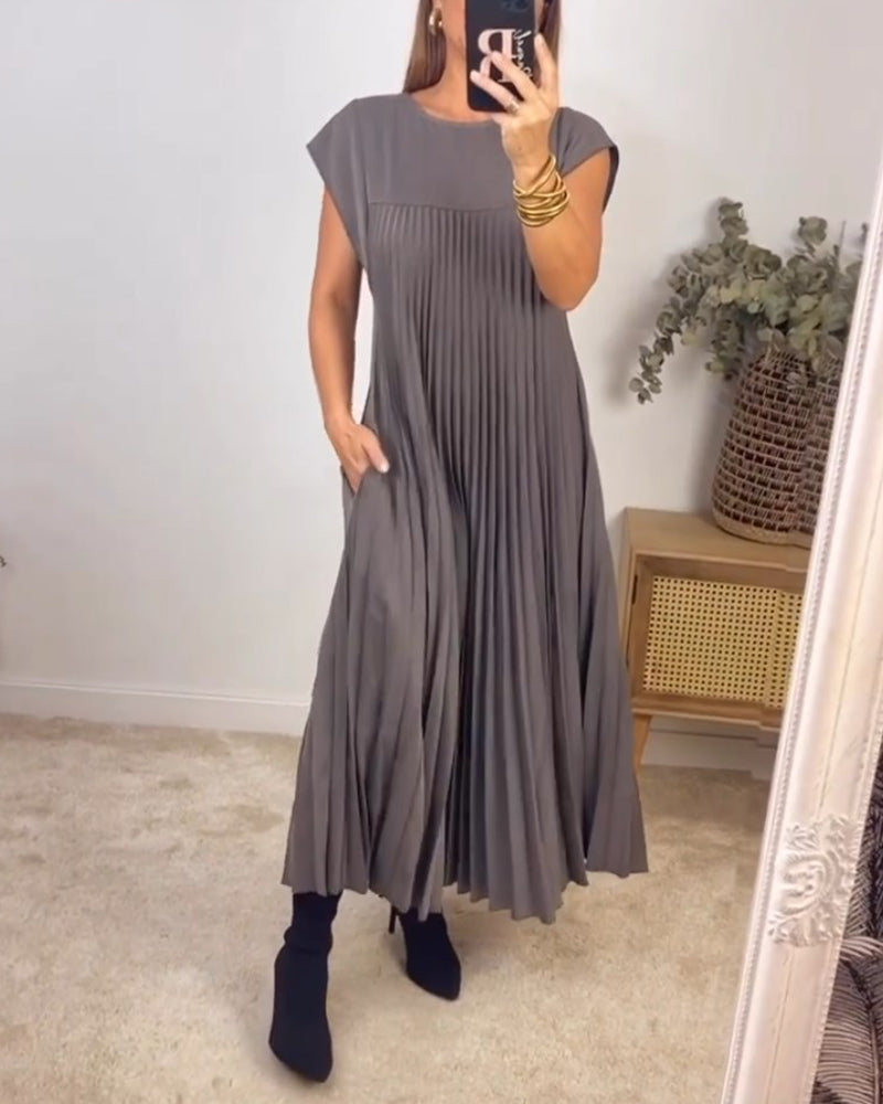 Camilla - Robe plissée sans manches élégante