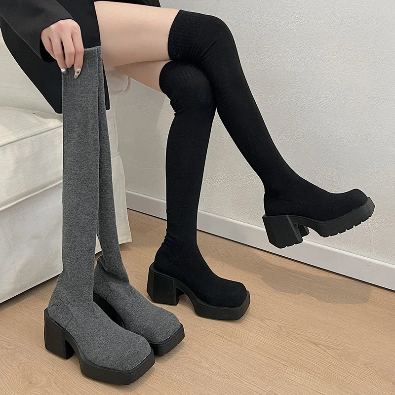 Tess - Bottes élastiques onderndene avec un adolescent rond