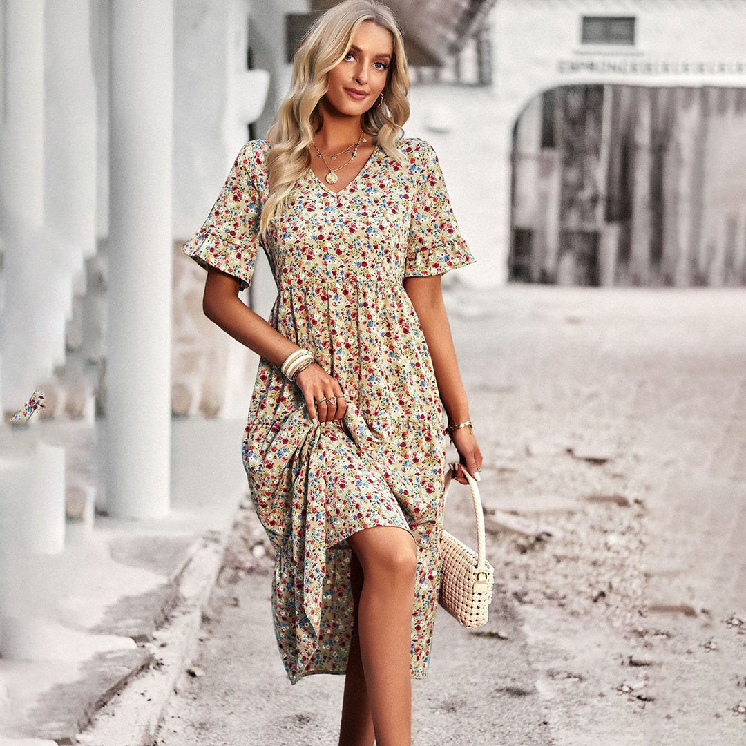 Amely - Robe fleurie romantique et féminine
