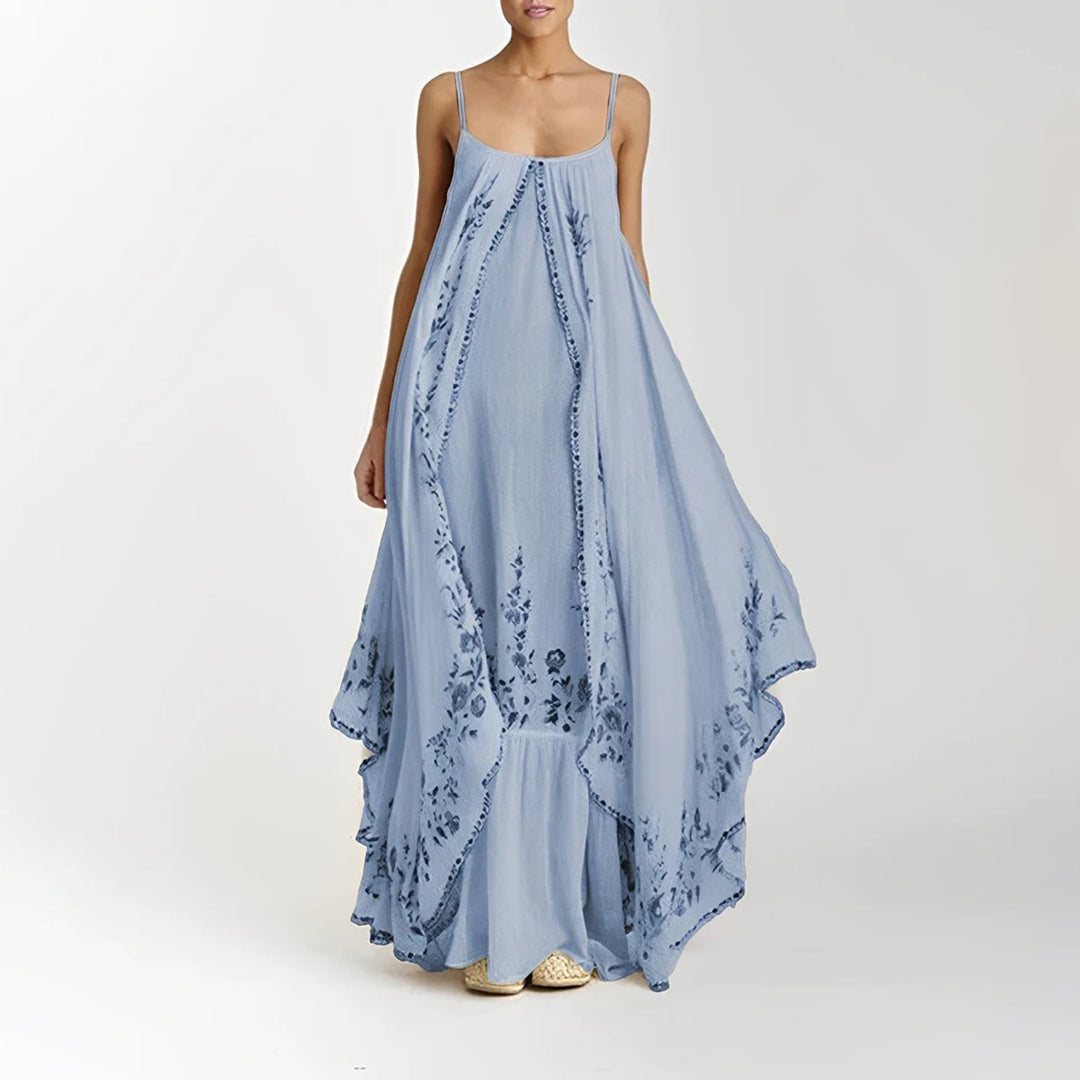 Sara - Robe maxi à volants élégante