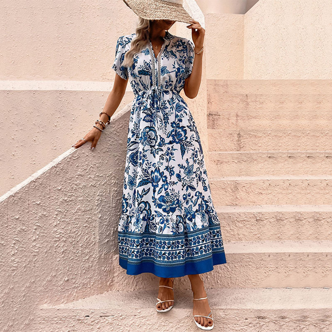 Lotte - Robe d'été bleue fluide et légère