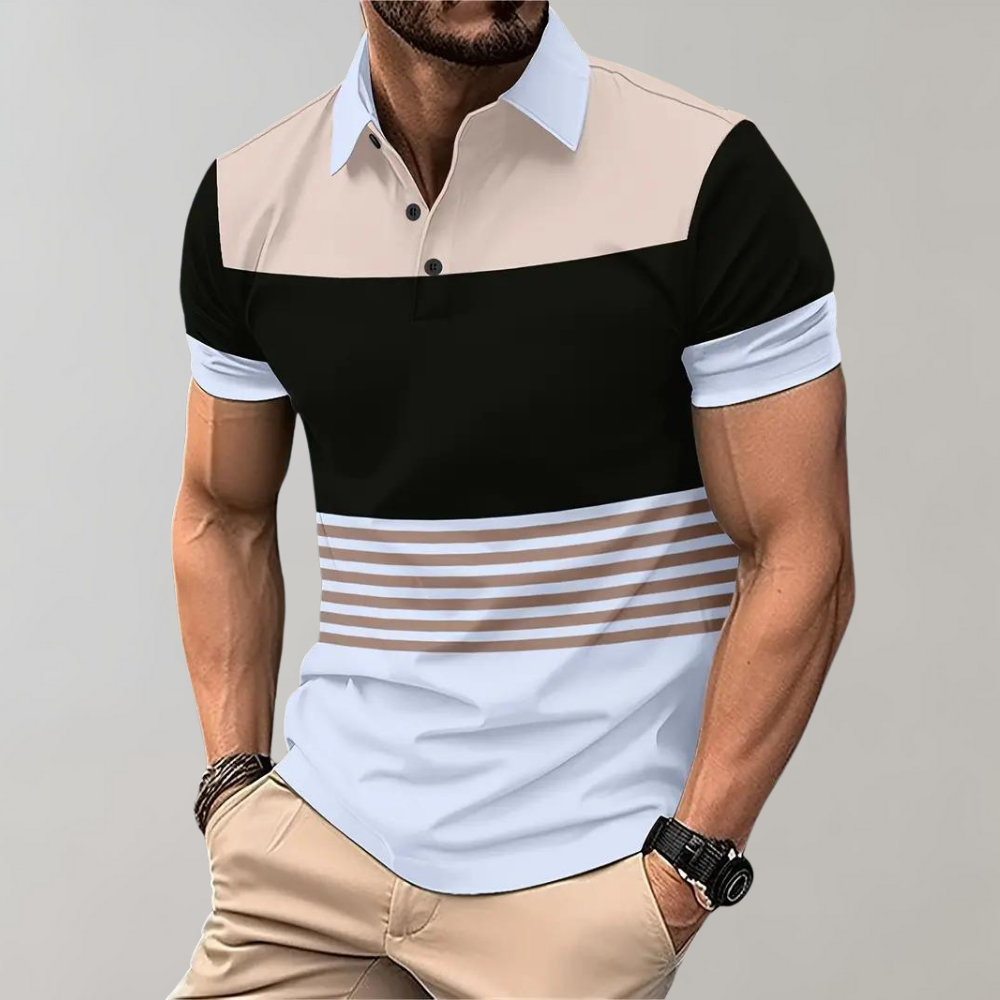 Léo - Polo Décontracté pour Homme avec Confort Casual