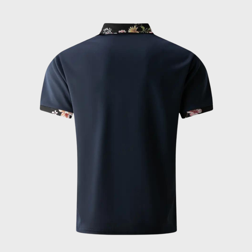 Sven - Polo pour Homme avec Motif Fleuri