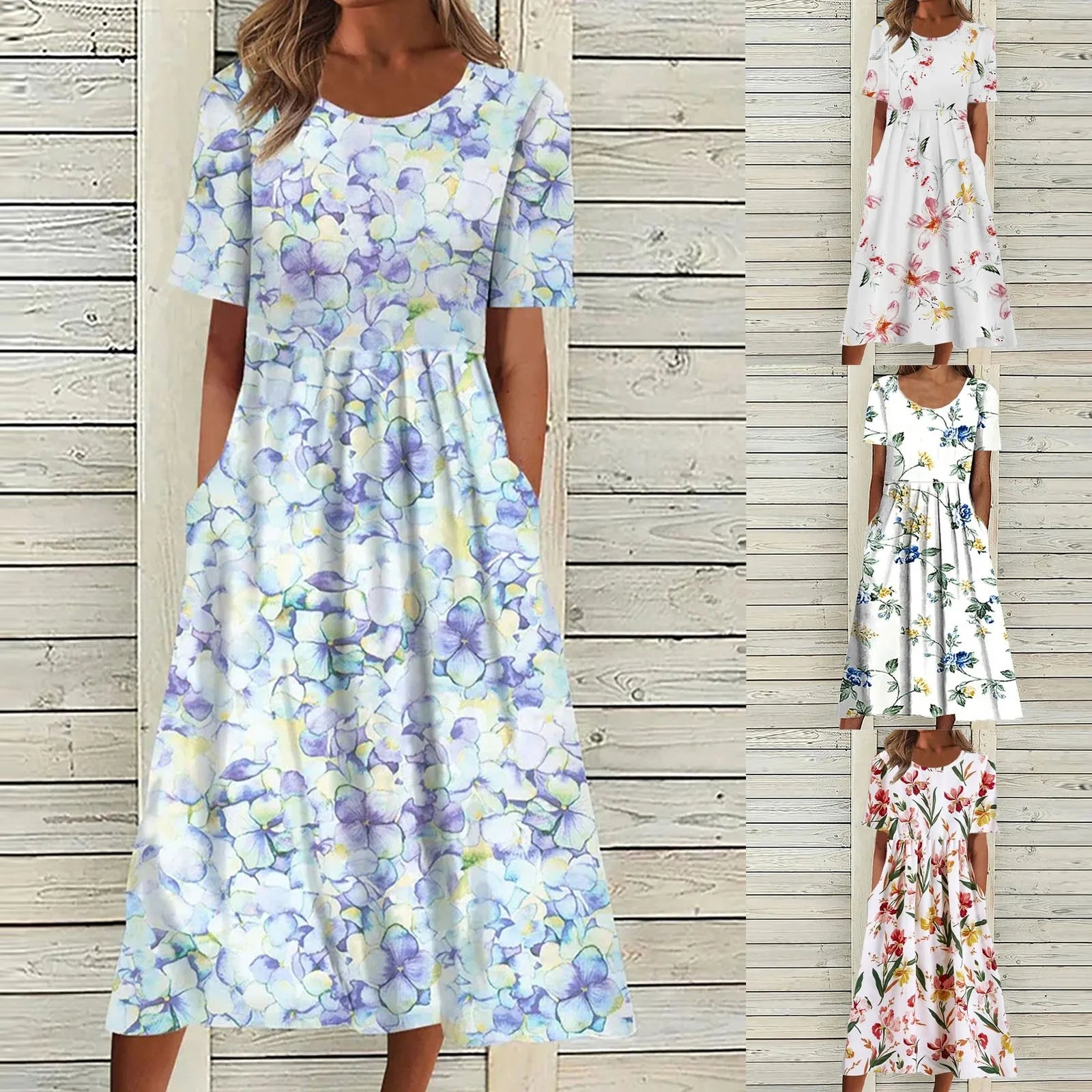 ByAnna - Robe à imprimé floral