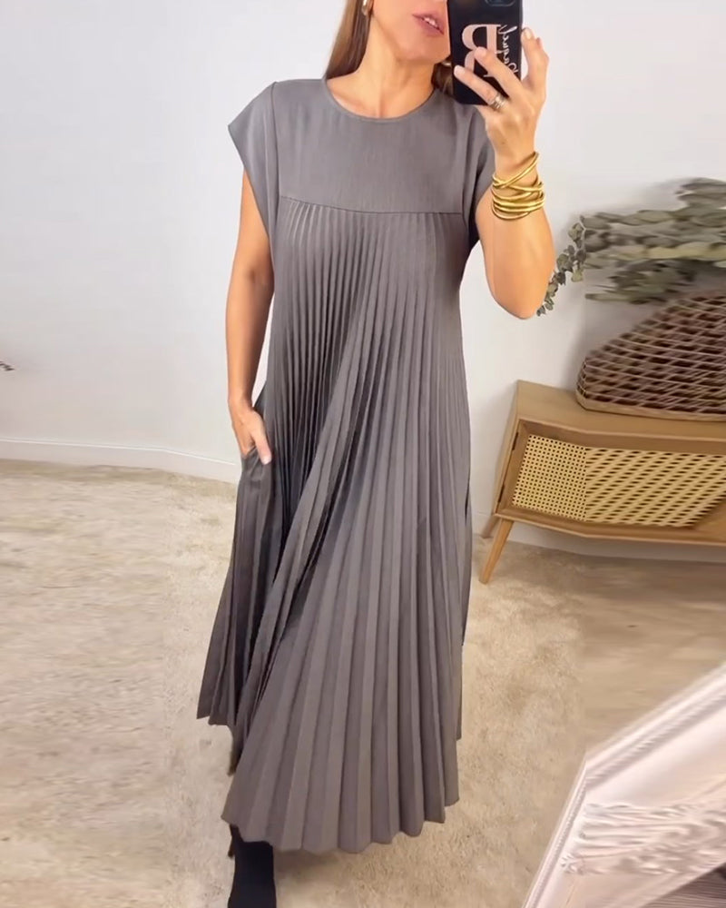 Camilla - Robe plissée sans manches élégante