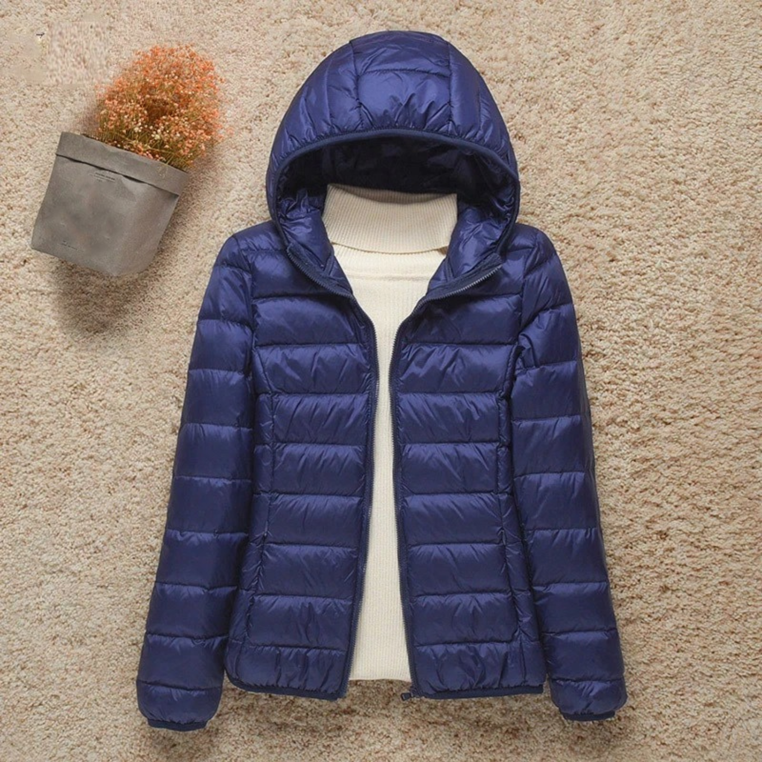 Fallora - Manteau d'automne matelassé