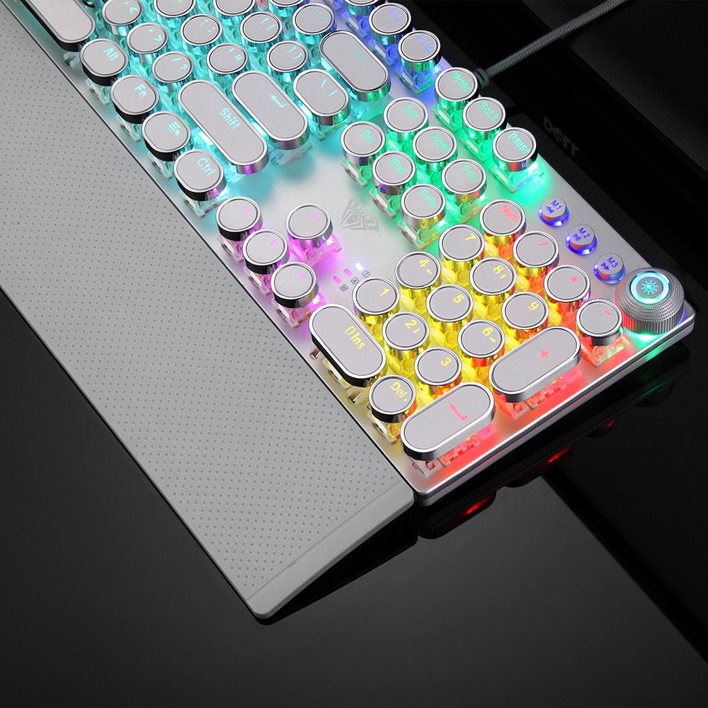 Clavier Mécanique Punk – Parfait pour la Productivité, le Divertissement et le Gaming