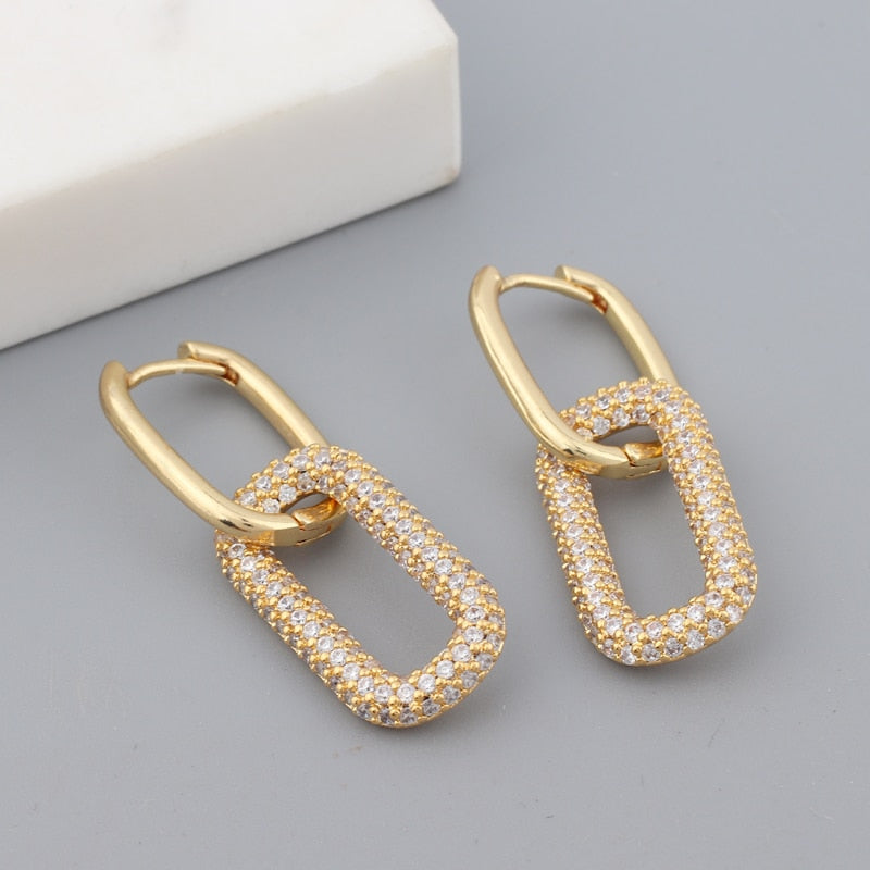 Romy - Boucles d'oreilles carrées La paire parfaite