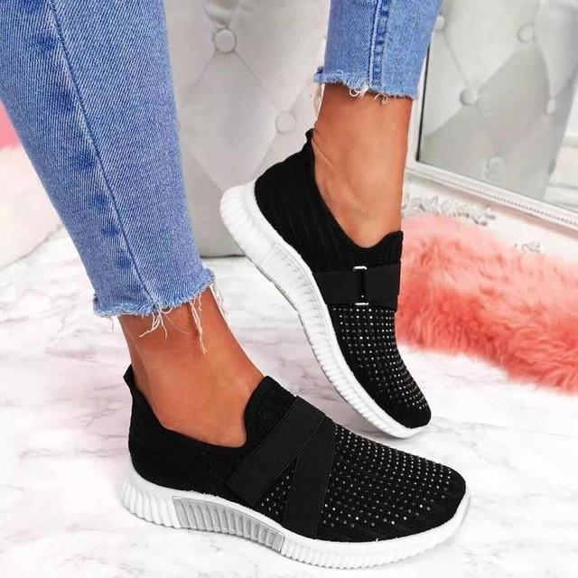 Imke - Baskets pour femmes avec bandes Velcro
