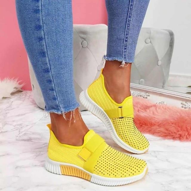 Imke - Baskets pour femmes avec bandes Velcro