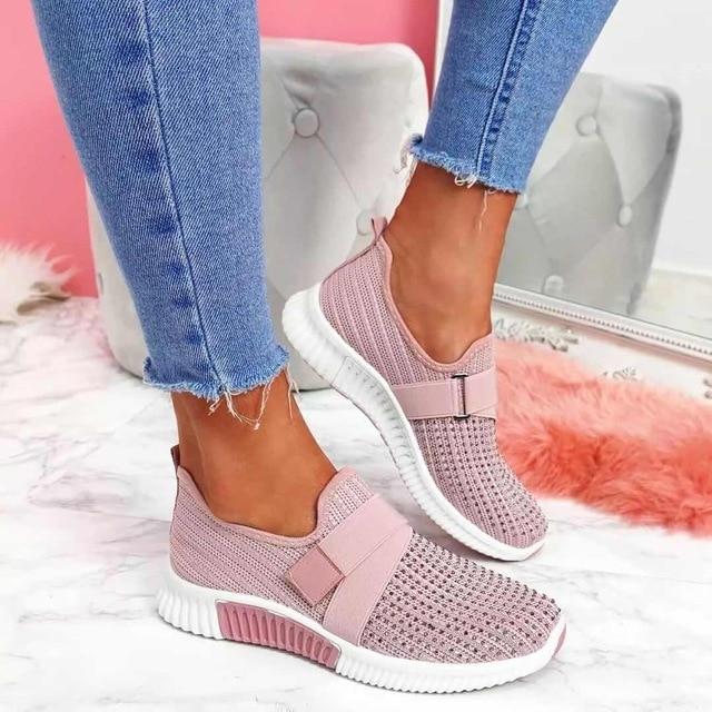 Imke - Baskets pour femmes avec bandes Velcro
