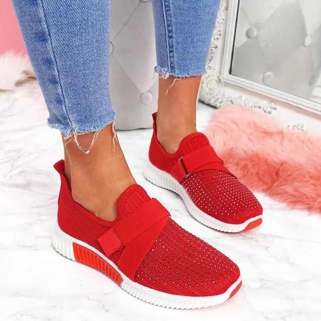 Imke - Baskets pour femmes avec bandes Velcro