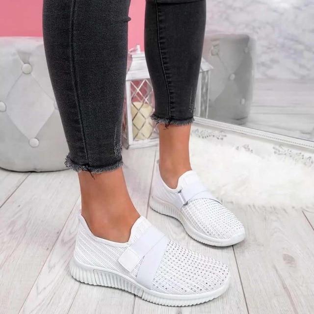 Imke - Baskets pour femmes avec bandes Velcro