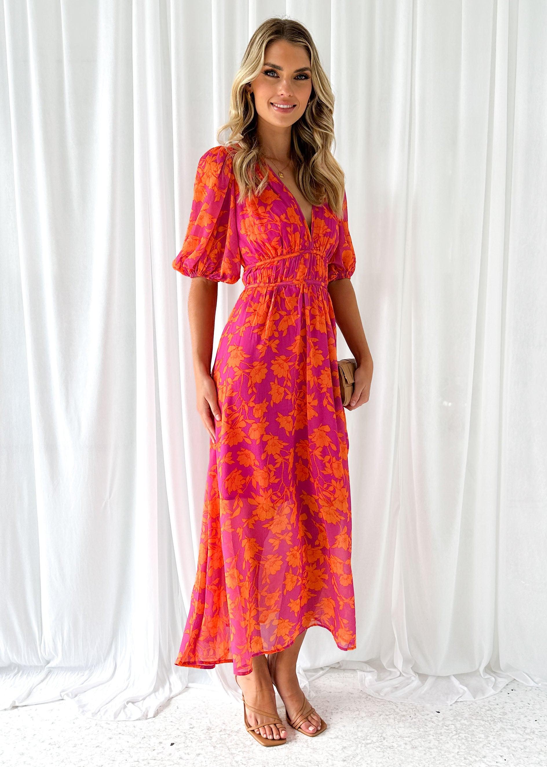 Kathy - Robe maxi élégante à col en V