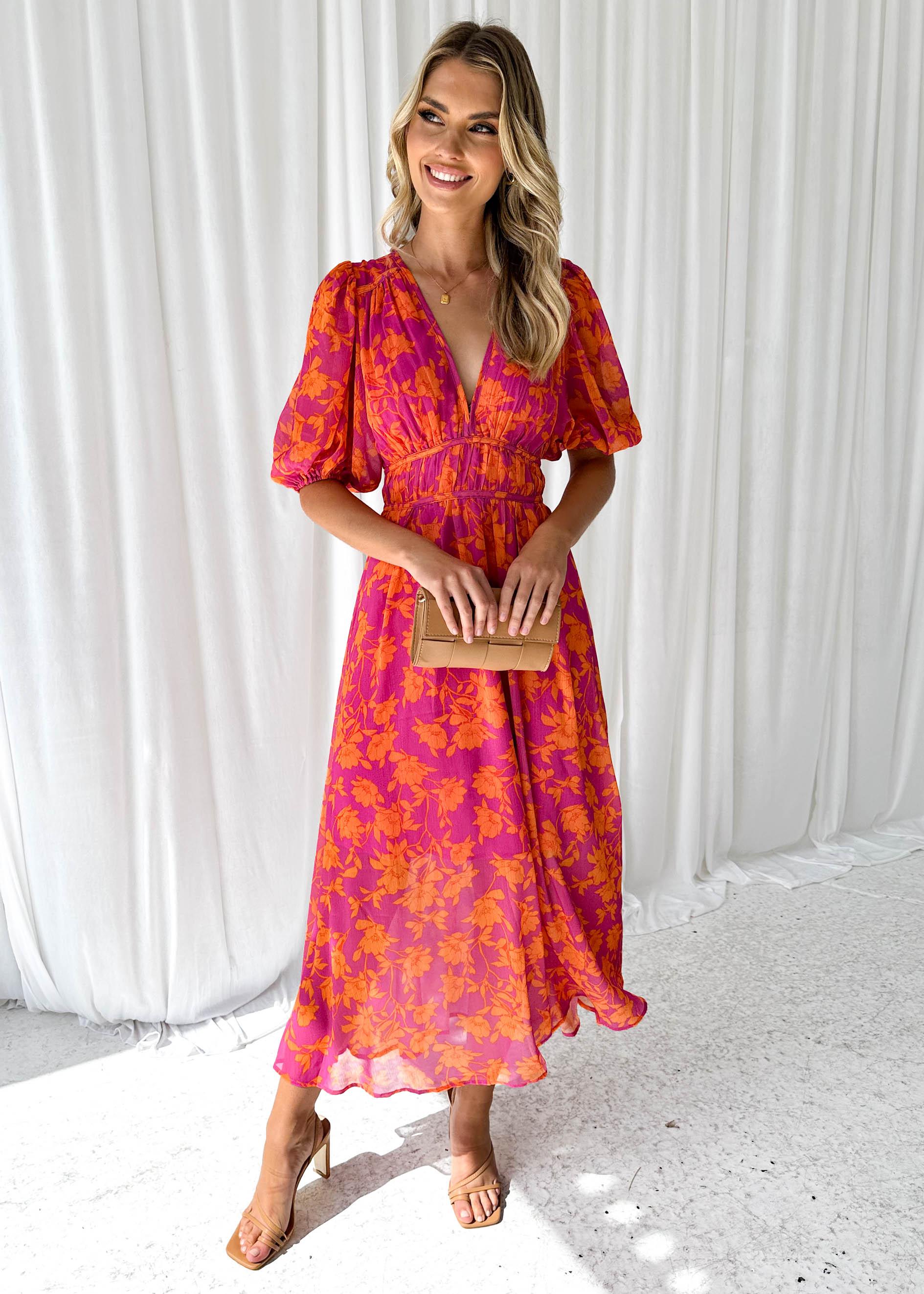 Kathy - Robe maxi élégante à col en V