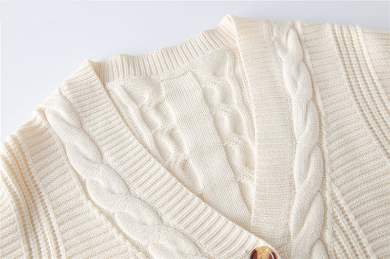 Winnie Winter Set | Charmant ensemble 2 pièces avec cardigan tricoté et pantalon confortable