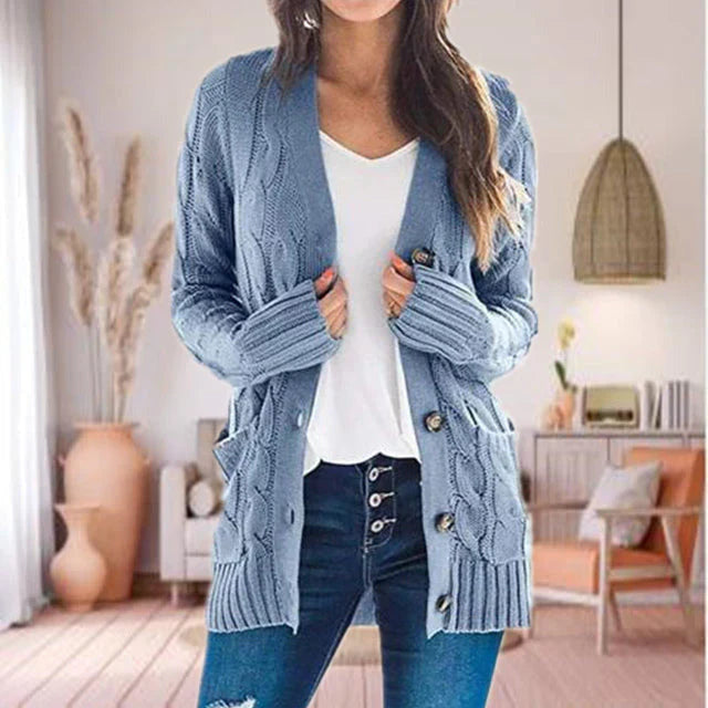 Maya - Gilet à boutons pour femmes