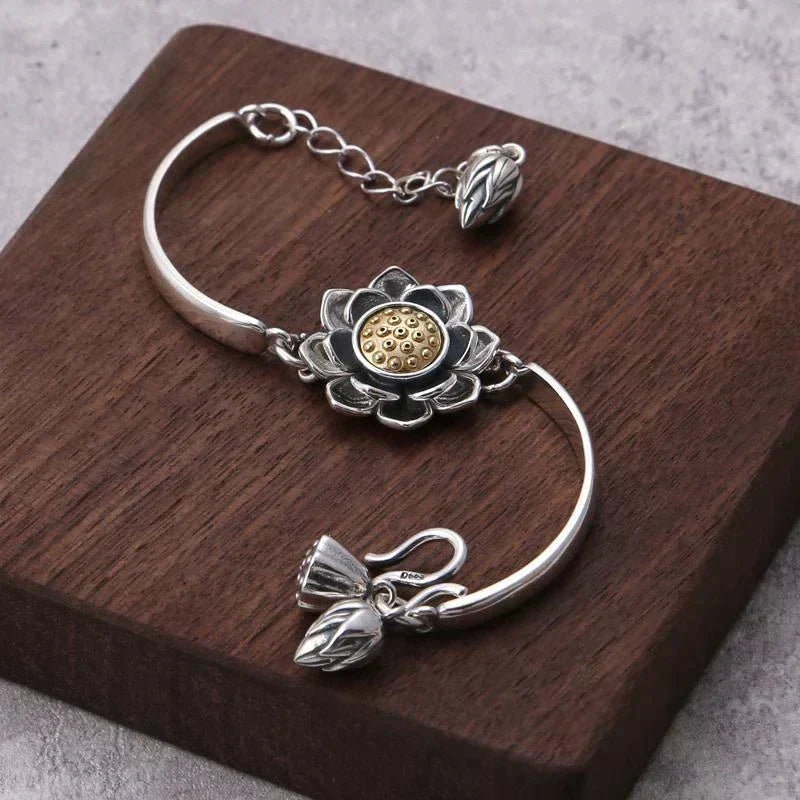 Riva - Bracelet Lotus en Argent avec Signification Symbolique