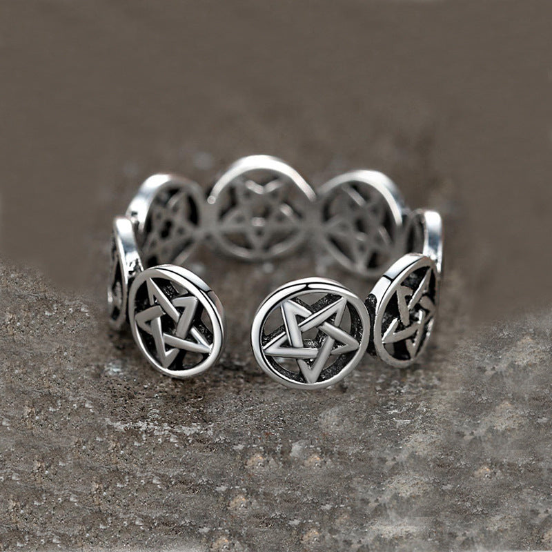 Bague pentagramme tibétain - Une bague symbolique et élégante