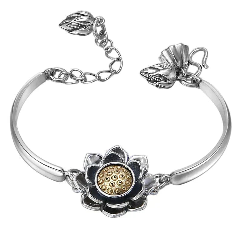 Riva - Bracelet Lotus en Argent avec Signification Symbolique