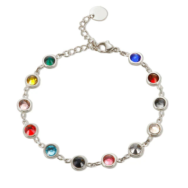 Lianne - Bracelet de charme avec des détails colorés