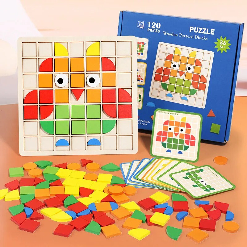 Puzzle en bois pour tout-petits - EcoPuzzle pour un jeu durable