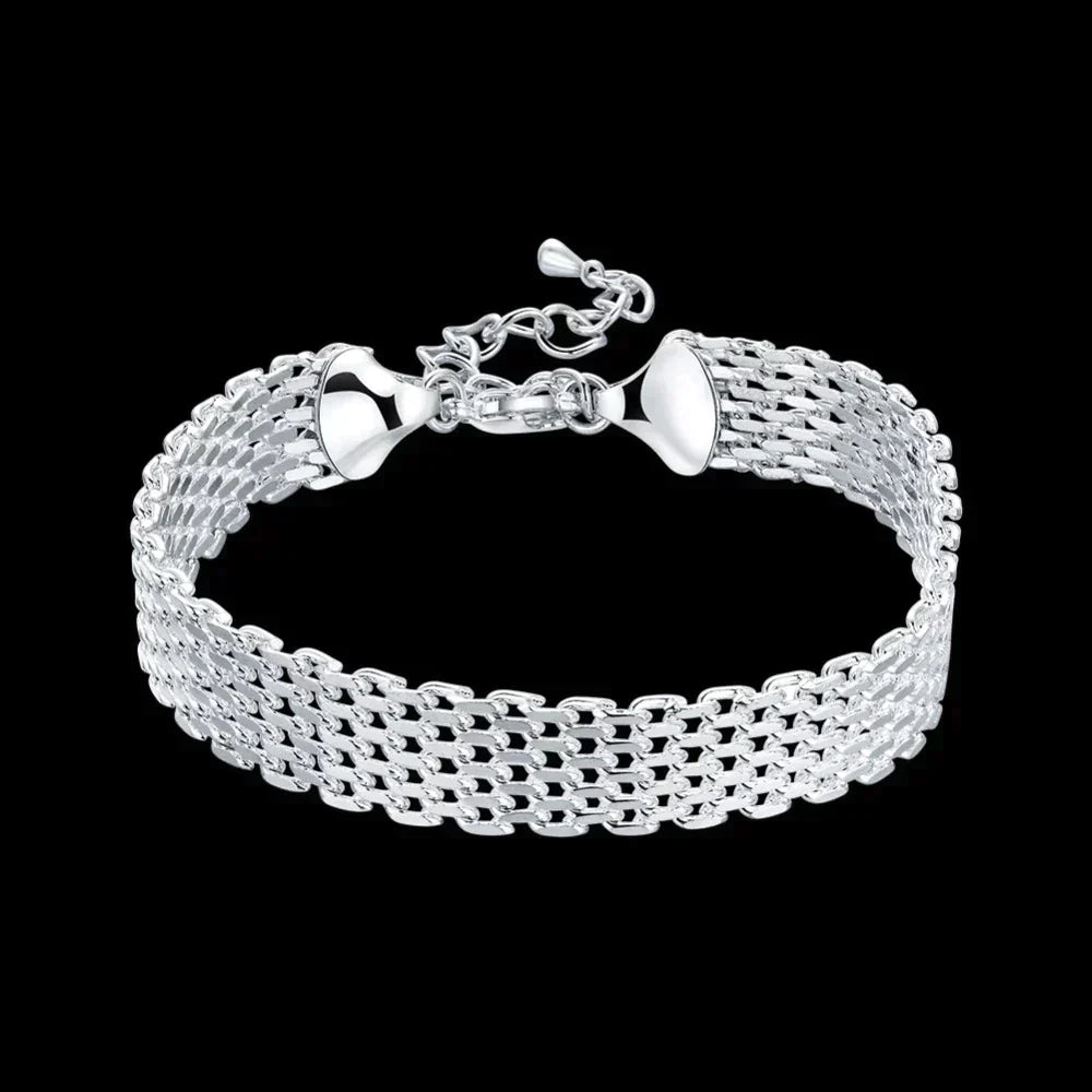 Maud - Bracelet Chanceux Tressé Argent au Design Unique