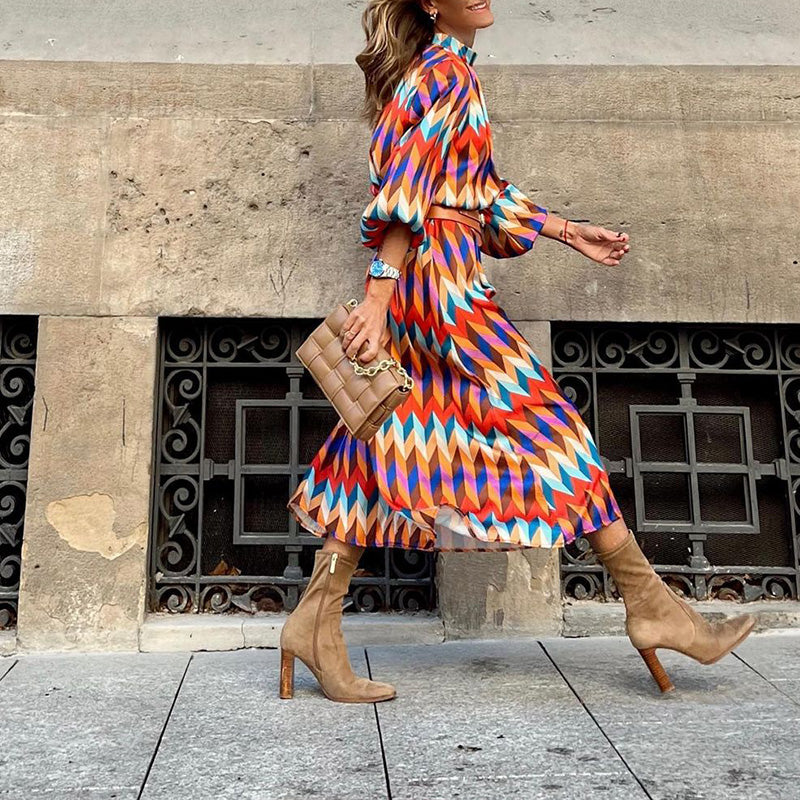 Lynn - Robe colorée tendance et moderne
