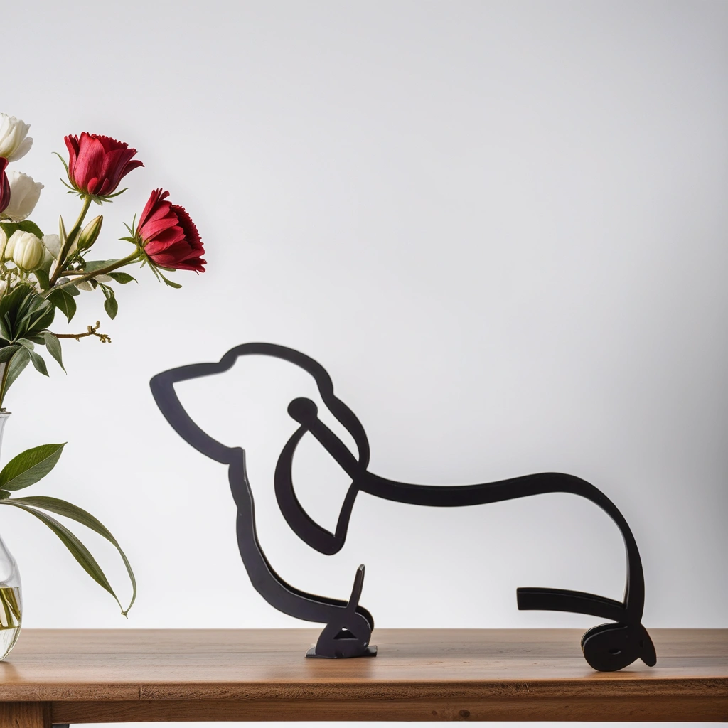 Statues de Chiens AbstractPup - Touche Artistique Abstraite