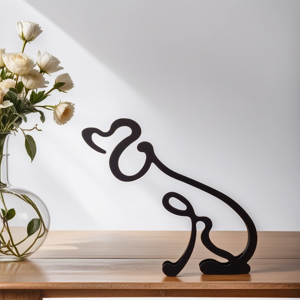 Statues de Chiens AbstractPup - Touche Artistique Abstraite