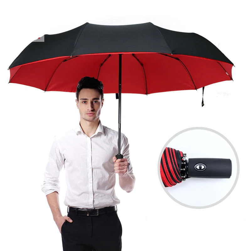 Parapluie Tempête Anti-Vent - Parapluie Pliable pour la Pluie et la Tempête