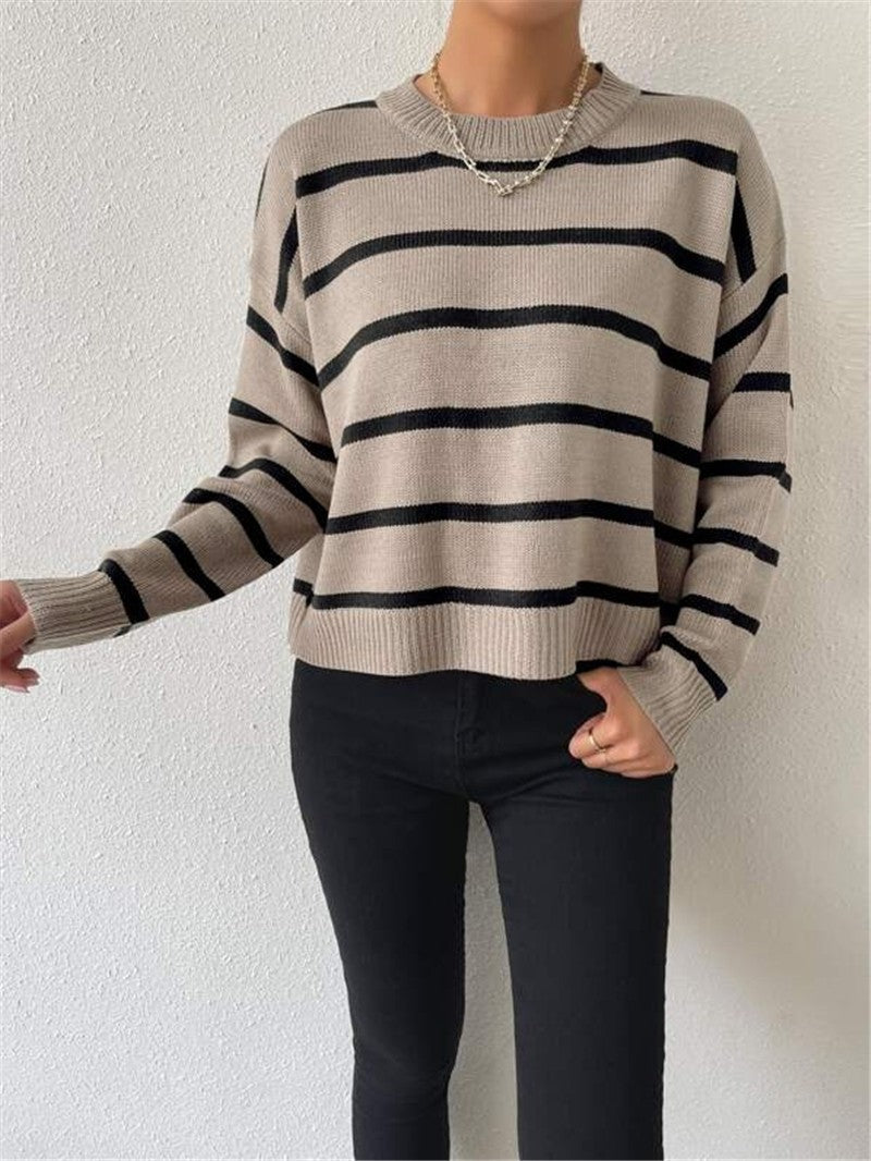 Lora - Pull oversize rayé