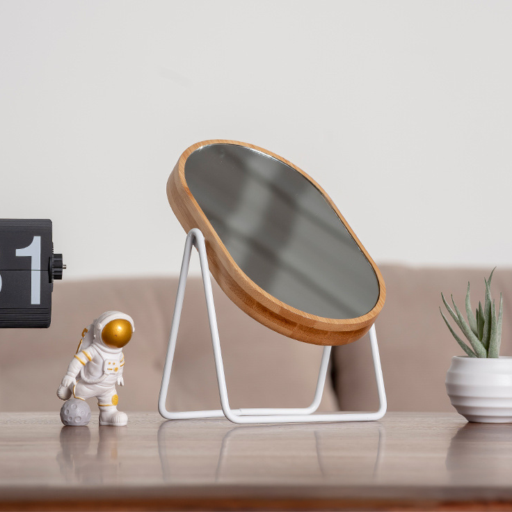 Miroir Ovale Pivotant Minimal360 – Design Minimaliste et Élégant