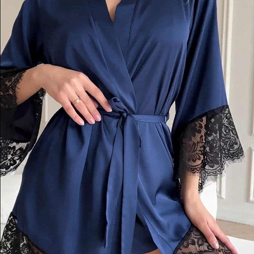 Celine - Ensemble de Pyjama en Satin Doux pour un Confort Nocturne Luxe