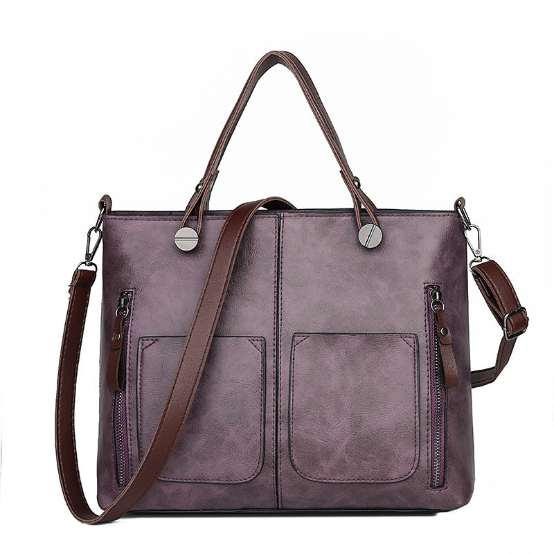 Elly - Sac à bandoulière en cuir vintage pour dames