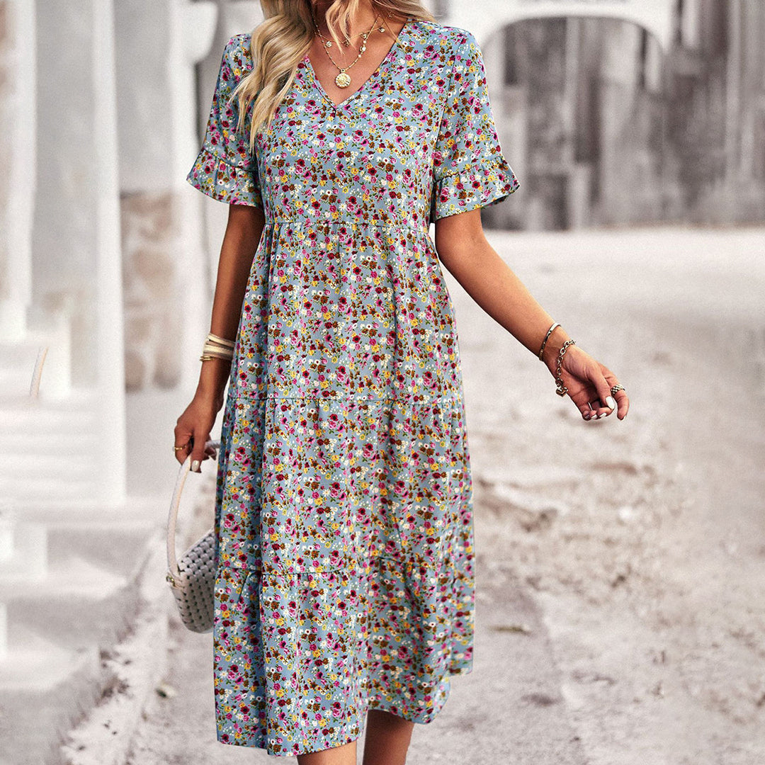 Amely - Robe fleurie romantique et féminine