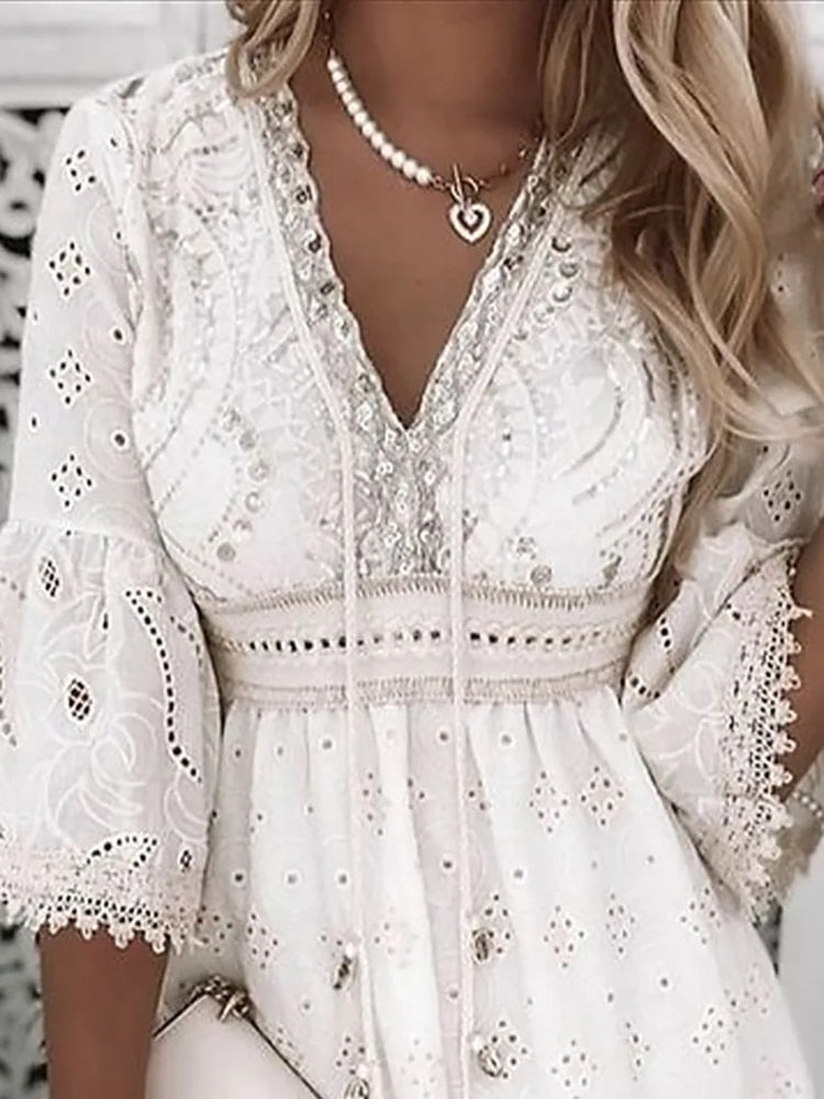 Skylar - Robe boho Ibiza fluide et colorée