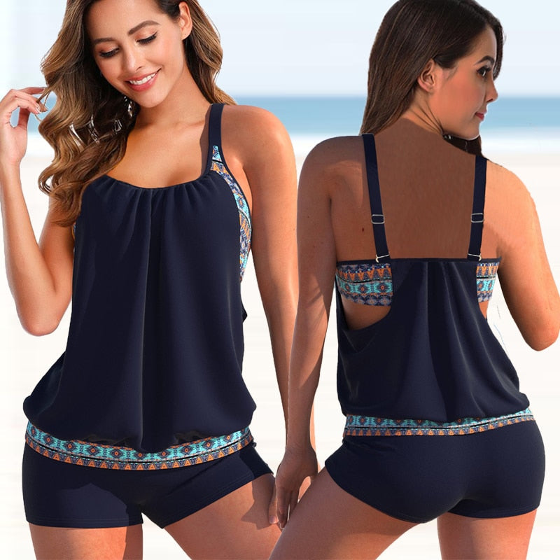 Mara | Ensemble Tankini bicolore