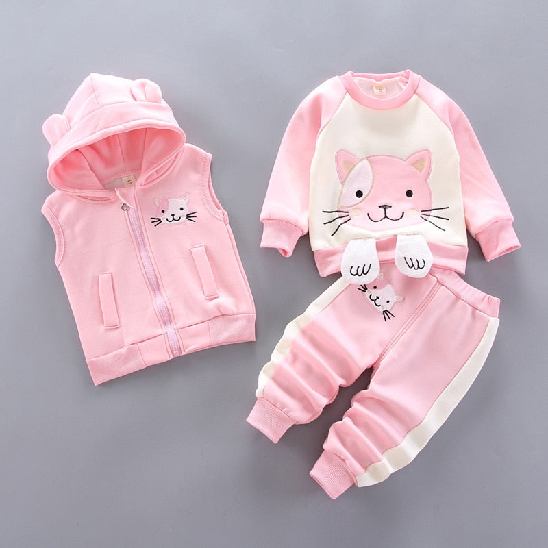 Ensemble de Vêtements Bébé Unisexe - Tissu Fleece pour l'Hiver, Mignon et Chaud