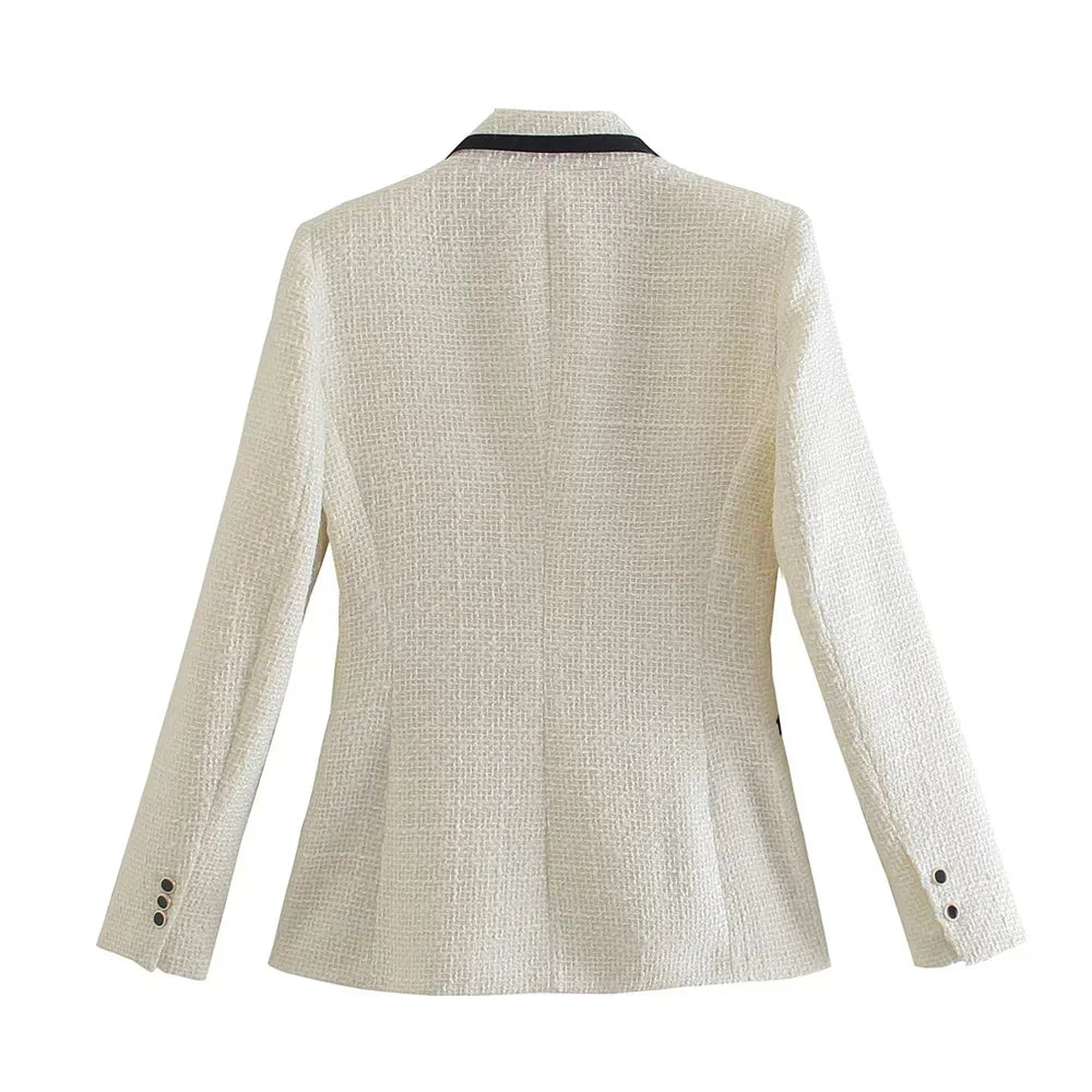 Olivia - Blazer Femme avec Chic Double Rangée de Boutons