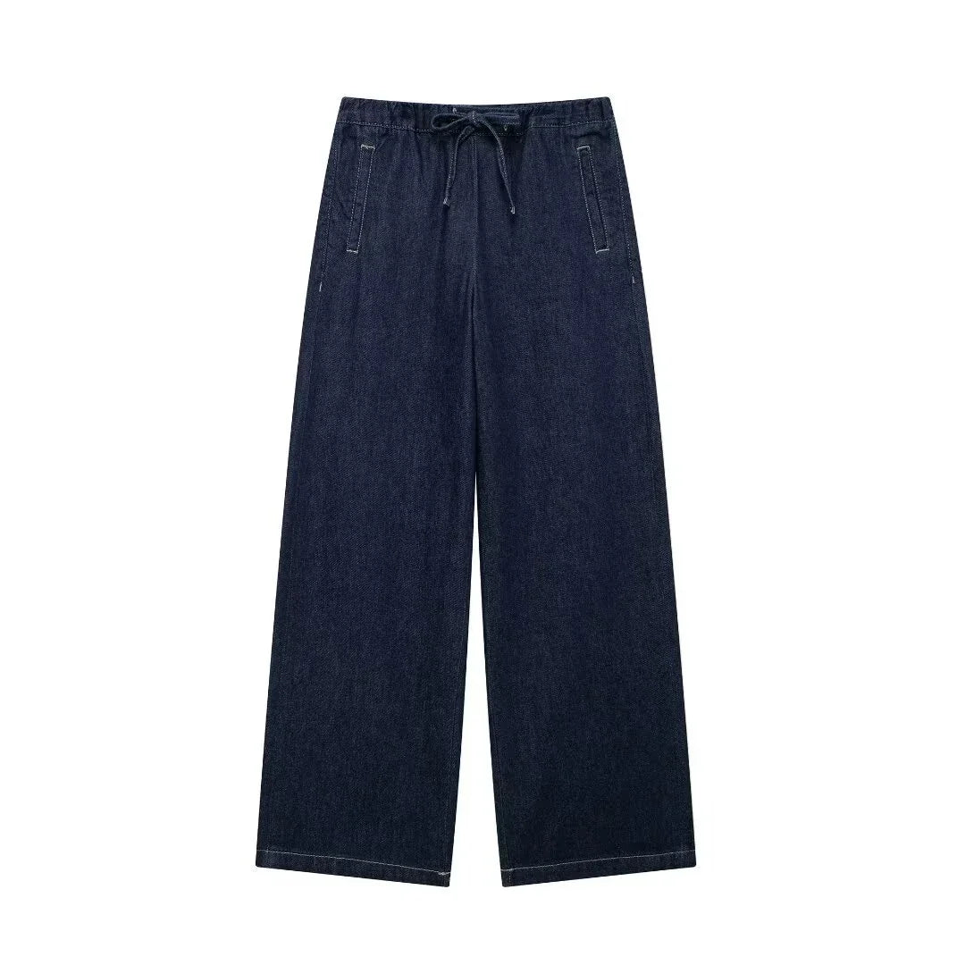 Ensemble denim urbain ample pour femmes