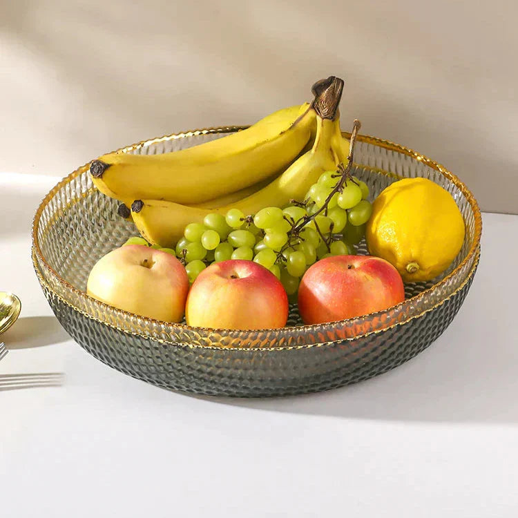 Coupe à Fruits en Verre - Décoration Raffinée et Polyvalente